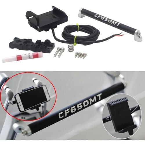Motorcycle GPS Navigation Bracket Shockproof Aluminum Alloy FOR CF MOTO 650MT 650 MT MT650 CF650MT USB