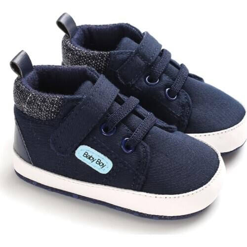 Baby Boy Sneakers Classic Canvas Newborn Baby Shoes For Boy Children Prewalker First Walkers Kids Toddler Soft Sole Sports Shoes
