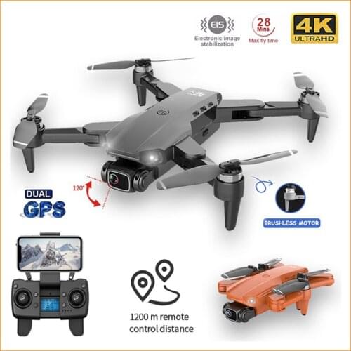 L900 PRO Drone 4K GPS Professional Dual HD Camera Brushless Motor 5G WIF FPV Foldable Quadcopter RC Distance 1200M VS SG906/Pro