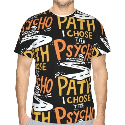 Psychology T-Shirt Summer Awesome Polyester T Shirt Graphic Short Sleeves Tshirt Male Plus size