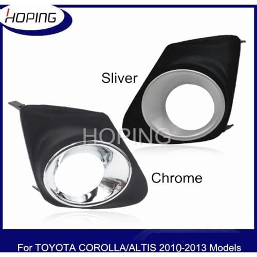 Hoping Front Bumper Fog Light Cover For TOYOTA Corolla For Altis 2010 2011 2012 2013 Front Fog Lamp Foglight Hood
