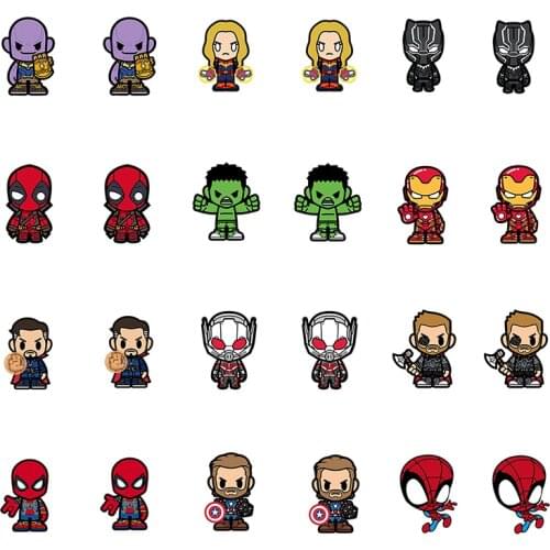 Disney Marvel Earrings Iron Man Avengers 10th Anniversary Cartoon Earrings Acrylic Earrings Women Men Fashion Earrings Jewelry