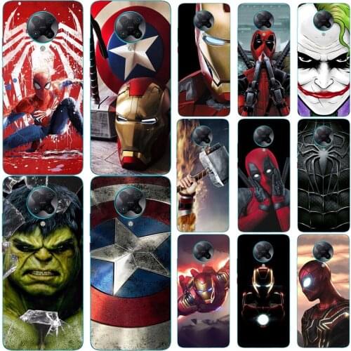 Super Hero Silicone Case For Xiaomi Poco F2 Pro X2 Case Soft Back Cover For Redmi 10X Pro 5G Case For Xiaomi Redmi K30 Pro Zoom