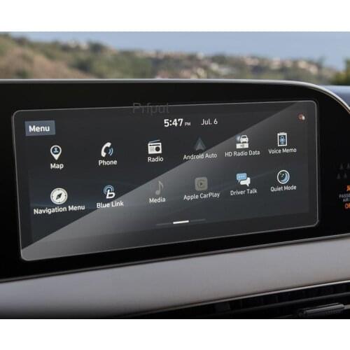 Car Styling GPS Navigation Screen Tempered Glass Protect Film Sticker For Hyundai Palisade 2020 2021 Dashboard Display Film