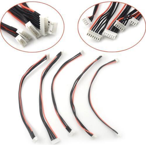 1PCS Selected Silicone Rubber Charger Cable Wire 2S 3S 4S 5S 6S1P Lipo Battery Balance Charger Wire 200MM