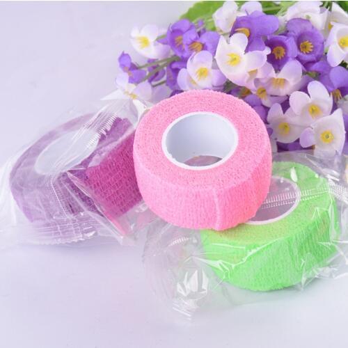 2.5cm*4.6m Sports Self-sticking Bandage Elastic Muscle Care Strap Tape Roll