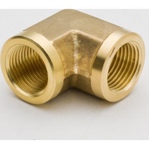50PCS Brass Pipe Fitting Forged 90 Degree Elbow 1/8" NPT Female Thread Water Gas Connector Accessory