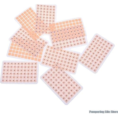 600pcs Disposable Press Needle Ear Seeds Acupuncture Vaccaria Plaster Bean Massagee Multi-Condition Ear Seed Acupressure Kit