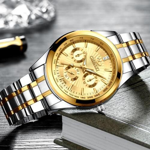 CHENXI Men Watches Luxury Men Gold Watches Stainless Steel Analog Quartz Watches Man Watch 2020 reloj hombre relogio masculino