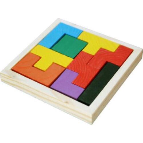 Wooden Game Educational Jigsaw Puzzle Toys Wood Brain-Teaser Puzzle Preschool Children Kids Toy YH957