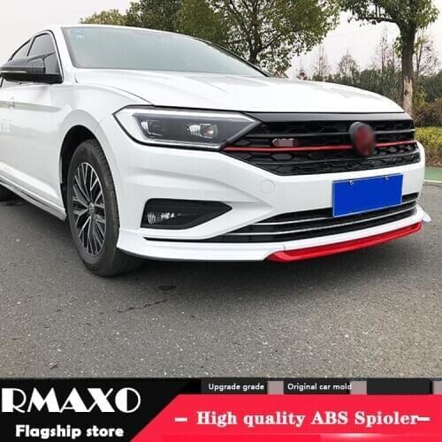 For Volkswagen Jetta Body kit spoiler 2019-2020 SAGITAR ABtKC ABS Rear lip rear spoiler front Bumper Diffuser Bumpers Protector