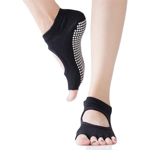 Dropshipping Women High Quality Bandage Yoga Socks Anti-slip Quick-dry Damping Pilates Ballet Socks Good Grip Sport Socks