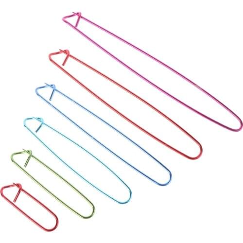 Hot sale 6pcs Marker Stitch Holder Needle Clip Craft Safety Pins Knitting Crochet Weaving Sewing Tools
