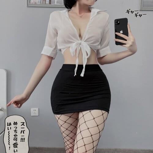 Cosplay Costume Lingerie Sexy Roleplay Teacher Uniform Flight Attendant Uniform Secretary OL Office Slutty Skirt for Sex Women