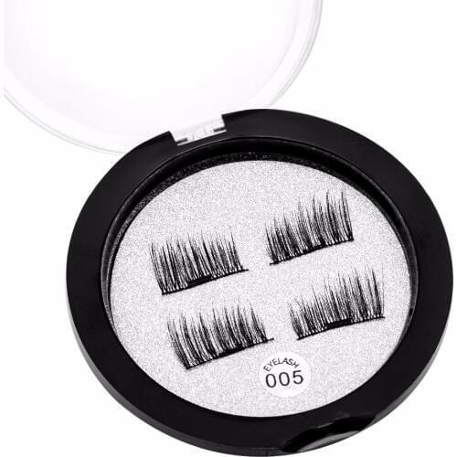Reusable Magnetic Lash Strips Thick Long False Eyelashes Glue Free Magnet Lashes Simple Apply Makeup Tool 005