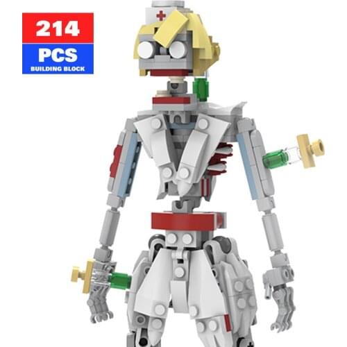 Moc Creator Expert Halloween Zombie Nurse Character Image Building Block Model Ideas Toys for Children Puzzle Toy Gift
