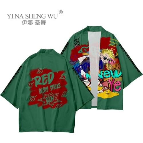 Fashion Japanese Style Vintage Kimono Haori Pants Jacket Set Men Traditional Harajuku Streetwear Samurai Cardigan Asian Clothing