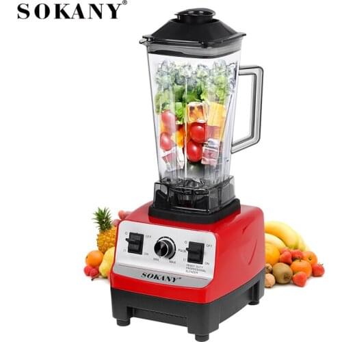 SOKANY 4500W Heavy Duty Commercial Grade Automatic Blender Mixer Juicer Fruit Food Processor Ice Smoothies BPA Free 2L Jar