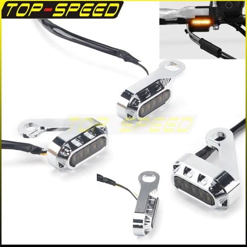 Motorcycle Mini LED Turn Signal Light Running Indicator Lamp For Harley Sportster SuperLow Iron 883 XL883 XL1200N XL50 XL883L