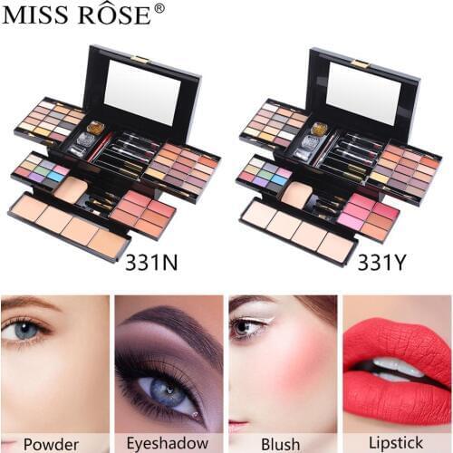 Makeup Set Long Lasting Waterproof Shimmer Kit Glitter Matte Eyeshadow Lipstick Powder Palette Multicolor Make up Cosmetics