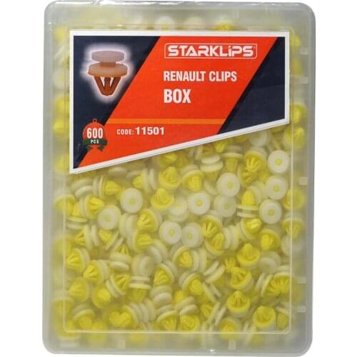 Set Box Clip 7701050734,5001855049 for Renault 600 Parts + Car fastener-Push Pin-Trim Rivet
