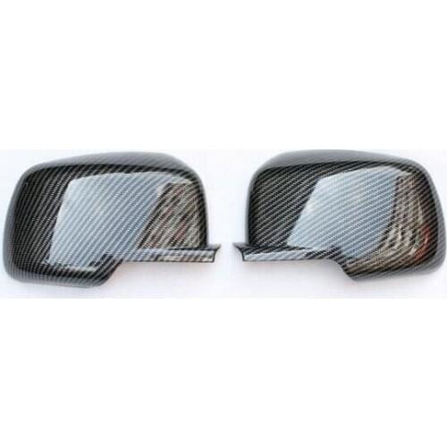 ABS chrome/Carbon fiber car side door rearview mirror cover trim 2pcs for Dodge Journey 2009-2018