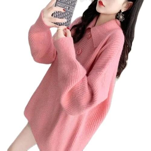 New Sweaters, Lazy Wind, Loose, Outer Wear, Autumn And Winter Thickened Sweater Woman 2021Korean Fashion Plus Size Sweater Women