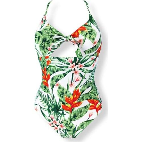 New Sexy Bow Swimsuit Bikini 2020 One Piece Swimsuit Women Swimsuit Plus Size