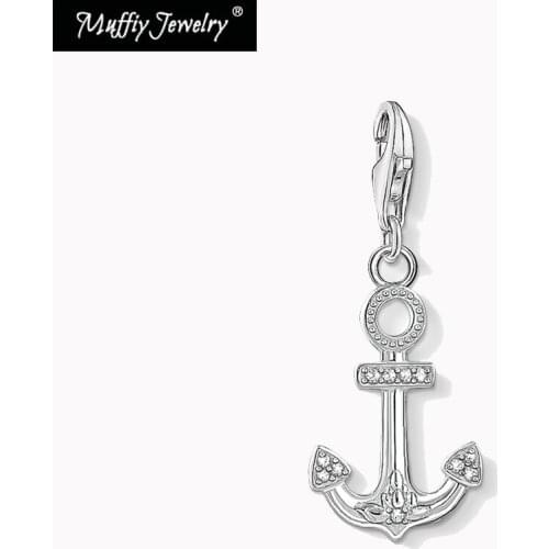 Anchor Charms Pendant 925 Sterling Silver Fit Bracelet Necklace 2021 Brand New Fine Jewelry For Women Men Trendy Protection Gift