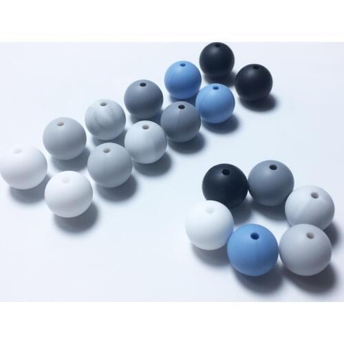 Candy Silicone Beads Baby colors Teething Beads Safe Food Grade Teething 10mm/12mm/15MM Round Silicone Beads 100pcs/lot