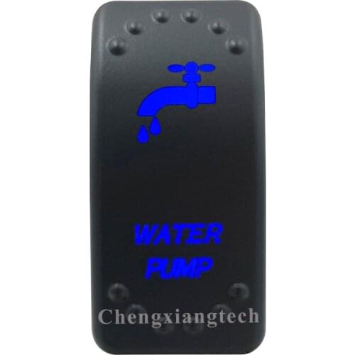 Blue Led Lasor Engraving Water Pump Rocker Switch 5 Pin on off 12v 24v SPST for Car Boat Truck