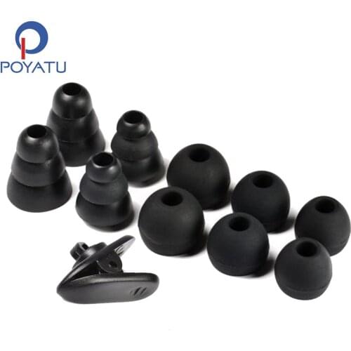 POYATU Replacement Silicone Ear Tips For MEE Audio M6 M6P M6 PRO M7P S6P X6 M3P Models In-ear Headphones Earphones Eartips