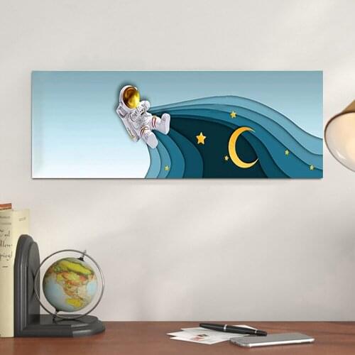 Modern Wall Art Prints And Posters For Kids Childrens Room Decor Funny Astronaut Starry Night Star Canvas Paintings Nordic