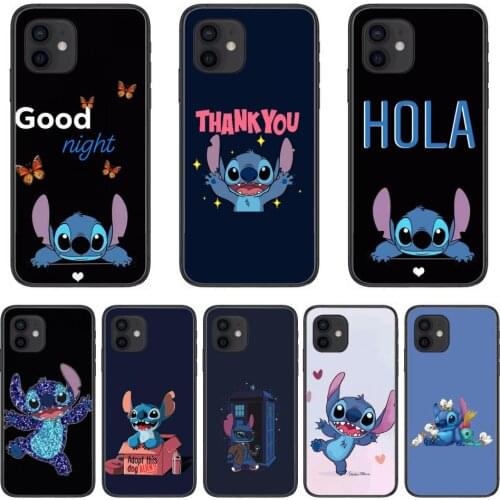 Stitch Fashion Phone Case cover For OPPO A91 9 83 79 92s 5 F9 A7X Reno2 Realme6pro 5 black tpu cell cover
