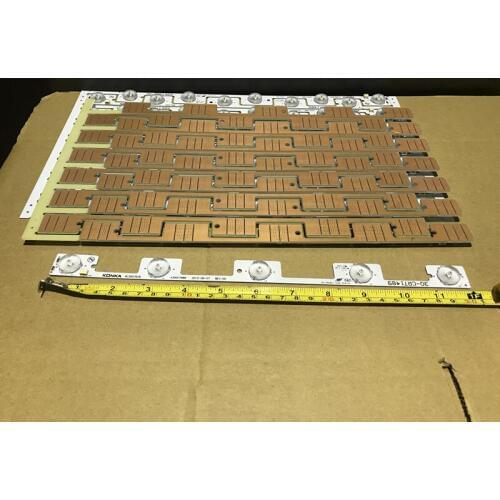 80pcs LED backlight lamp strip for 39Inch TV KL39GT618 35017988 35017990 5 LEDs*6V 307mm original
