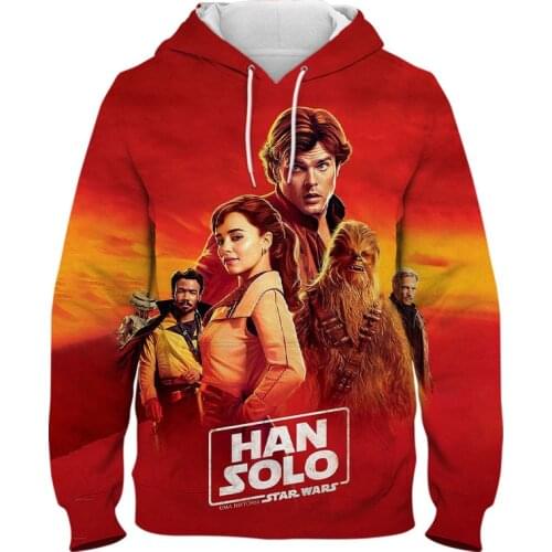 New Cool Star Wars Solo Hoodies Men Women Children 3D Print Sweatshirts Streetwear Pullover Long Sleeve Casual Clothing Tops