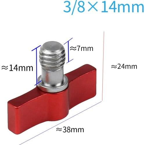 Adjustable Handle Screw 304 Stainless Steel M4 M5 1/4 SLR Camera Rail Rod Slider Clamp Locking Adapter T Shape Wrench for Gopro