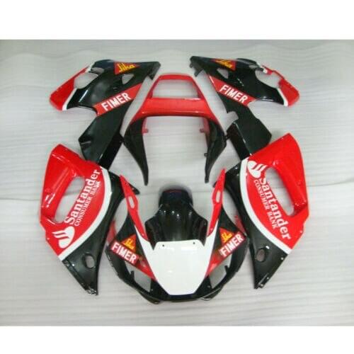 Wotefusi ABS Bodywork Fairing Fit For YAMAHA YZF600 R6 98-02 Red Set