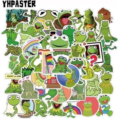 10/30/50Pcs Cartoon Kermit Stickers Frog For Luggage Car Laptop Bicycle Backpack Gift DIY Phone Waterproof PVC Toy Stickers