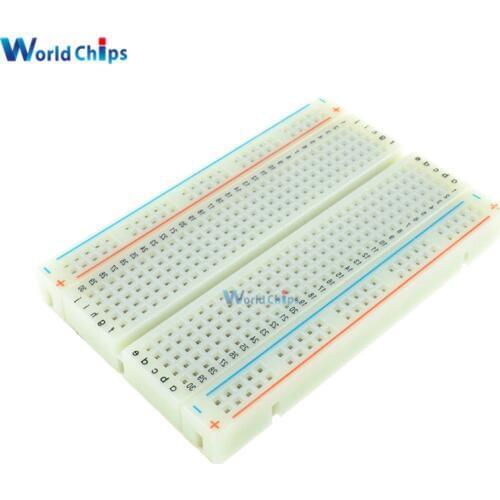 10Pcs/Lot 400 Tie Points Holes Solderless PCB Breadboard Mini Reusable Test Protoboard Bread Board For Diy