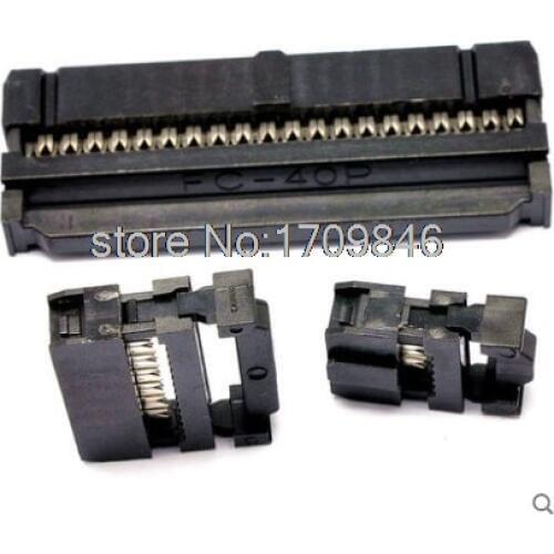 10PCS IDC Socket FC-40P 2.54mm IDC connector 40-pin cable socket 40P 2X20P IDC