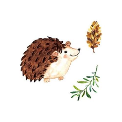 40MM×40MM waterproof long-lasting tattoo stickers childrens small pattern small hedgehog