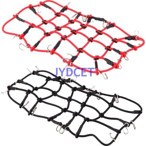 RC Car Elastic Luggage Net With Hook For 1/10 SCX10 D90 TRX4 RC Truck Roof Rack Crawler 1/10 Accessories