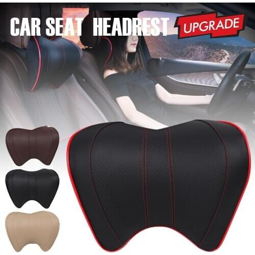 Car Neck Headrest Pillow Car Accessories Cushion Auto Seat Head Support Neck Protector Automobiles Seat Neck Rest Memory Cotton