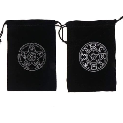 Velvet Constellation Tarot Card Storage Bag Board Game Card Mini Drawstring Package Board Game Tarot Storage Bag