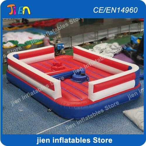 Free air shipping,6x4m inflatable jousting pugil sticks toys for sale,inflatable jousting arena,inflatable jousting sticks games
