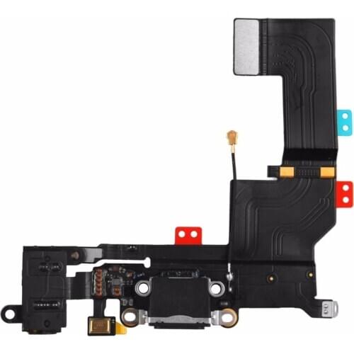 For Apple iPhone 5S 5GS White/Black Color Charge Charging port Dock Connector Flex Cable
