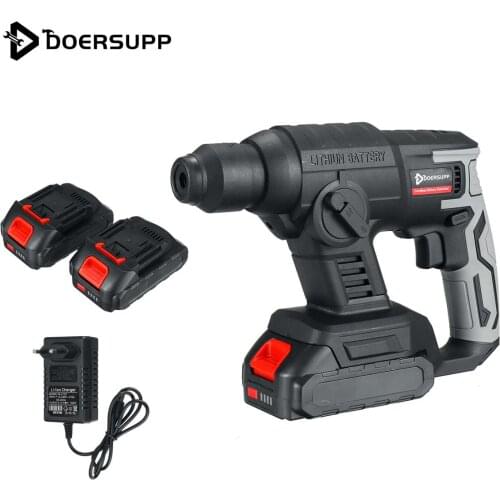 1000W Electric Rotary Hammer Cordless Rechargeable Multifunction Hammer Impact Drill DIY Power Tool for Makita 18V Battery