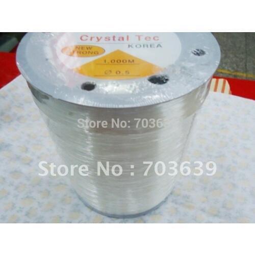 Stretchy transparent cords for jewelry DIY free shipping, fishing thread jewelry finding for bracelet 1000 meters