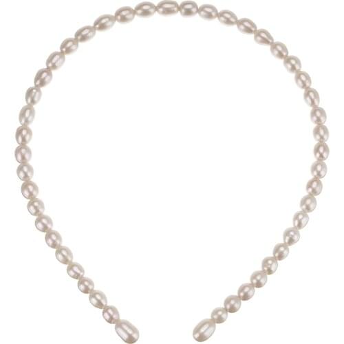 Elegant Full Freshwater Pearls Simple Hairbands Sweet Headband Women Hair Hoops Ornament Head Band Lady Fashion Hair Accessories